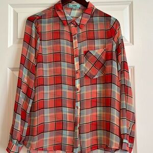 Karlie Flowy Button Down Shirt